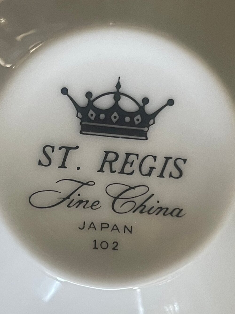 St. Regis fine china